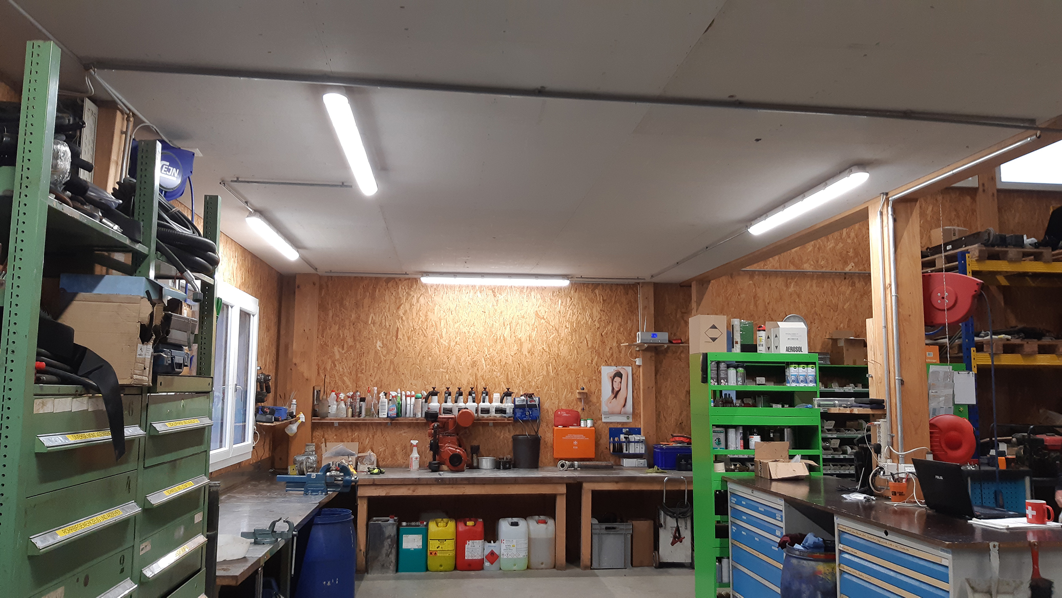 Werkstatt Beleuchtung