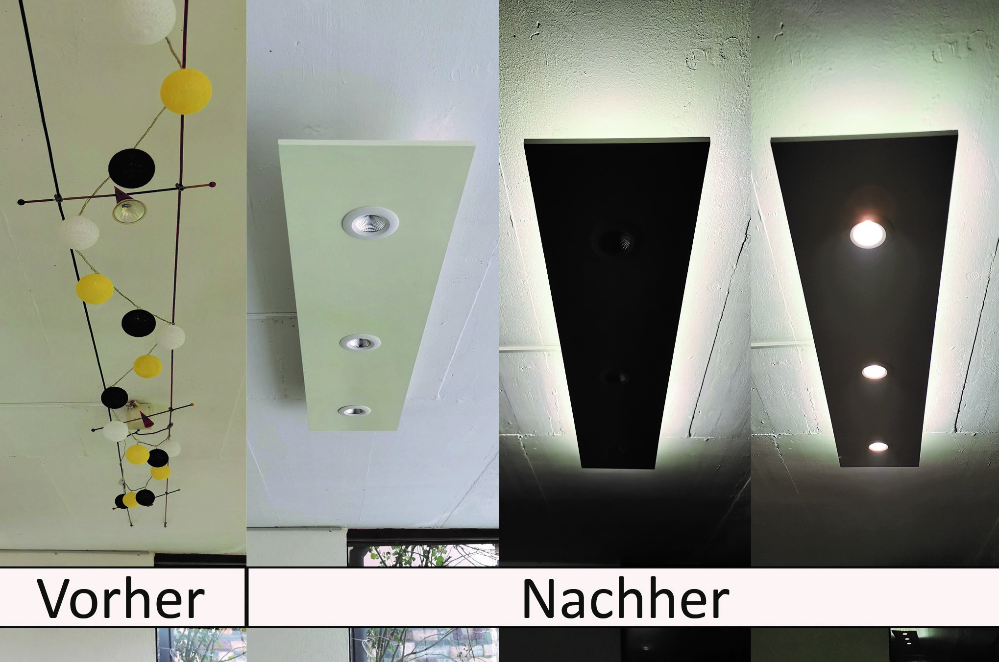 Beleuchtung Marke Eigenbau vorher nachher_