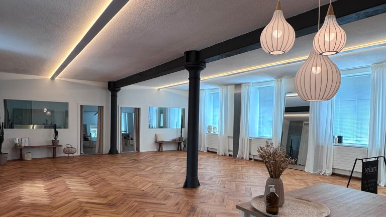 Beleuchtung belart pilates Studio